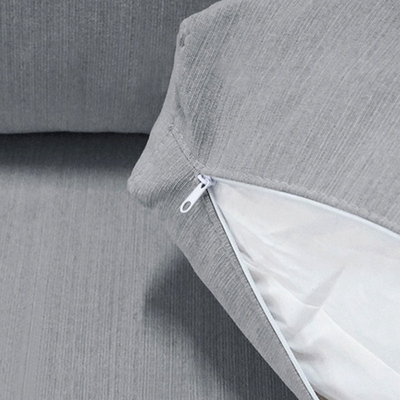 Contemporary Slipcovered Cushions Settee Cotton Pillow Top Arm Sofa Clearhalo 'furn' 'furn_sofas' 'Furniture' 'Living Room Furniture' 'Sofa' 'sofas' 6450522