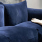 Moderne Standard -blaue Sofa -Kissen Kissen Top Arm Sofe für Wohnzimmer