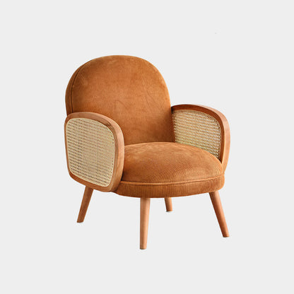 Contemporary Wooden Stain Resistant Polyester Sofa for Living Room