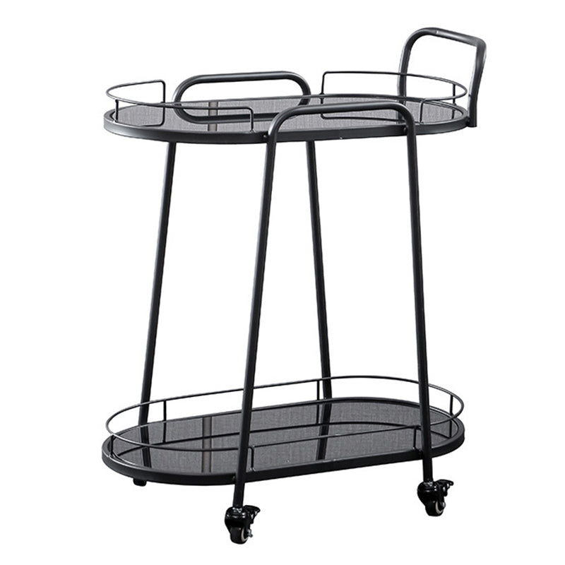 26.77 "W rollende eigentijdse voorbereidingstafel metalen voorbereidingstabel voor thuisgebruik