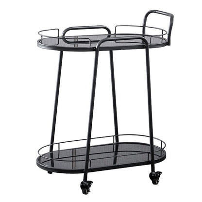 26.77 "W rollende eigentijdse voorbereidingstafel metalen voorbereidingstabel voor thuisgebruik