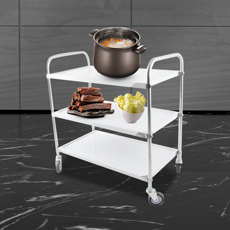 Modern Stainless Steel Prep Table Rectangular Prep Table with Casters Clearhalo 'furn' 'furn_kitchen_islands_carts' 'Furniture' 'Kitchen & Dining Furniture' 'Kitchen Islands & Carts' 'kitchen_islands_carts' 6450661