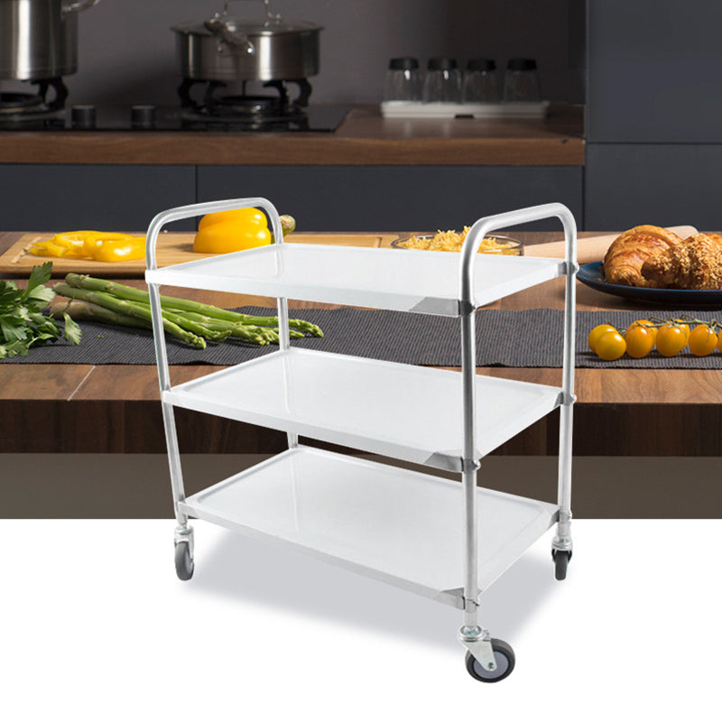 Modern Stainless Steel Prep Table Rectangular Prep Table with Casters Clearhalo 'furn' 'furn_kitchen_islands_carts' 'Furniture' 'Kitchen & Dining Furniture' 'Kitchen Islands & Carts' 'kitchen_islands_carts' 6450663