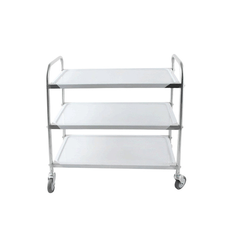 Modern Stainless Steel Prep Table Rectangular Prep Table with Casters 37"L x 20"W x 37"H Clearhalo 'furn' 'furn_kitchen_islands_carts' 'Furniture' 'Kitchen & Dining Furniture' 'Kitchen Islands & Carts' 'kitchen_islands_carts' 6450664