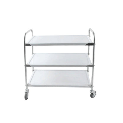 Modern Stainless Steel Prep Table Rectangular Prep Table with Casters 37"L x 20"W x 37"H Clearhalo 'furn' 'furn_kitchen_islands_carts' 'Furniture' 'Kitchen & Dining Furniture' 'Kitchen Islands & Carts' 'kitchen_islands_carts' 6450664