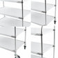 Modern Stainless Steel Prep Table Rectangular Prep Table with Casters Clearhalo 'furn' 'furn_kitchen_islands_carts' 'Furniture' 'Kitchen & Dining Furniture' 'Kitchen Islands & Carts' 'kitchen_islands_carts' 6450665