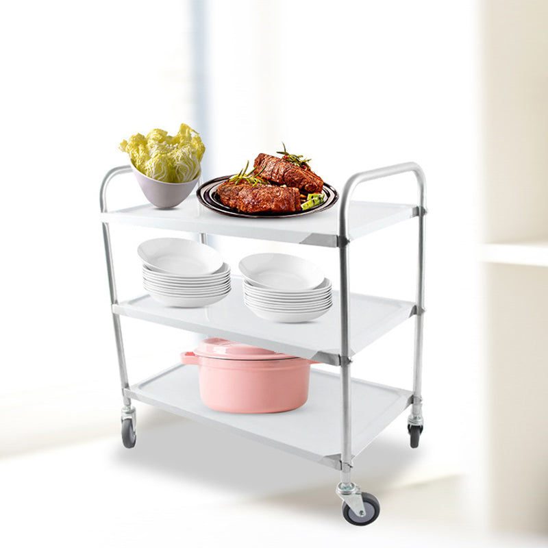 Modern Stainless Steel Prep Table Rectangular Prep Table with Casters Clearhalo 'furn' 'furn_kitchen_islands_carts' 'Furniture' 'Kitchen & Dining Furniture' 'Kitchen Islands & Carts' 'kitchen_islands_carts' 6450668