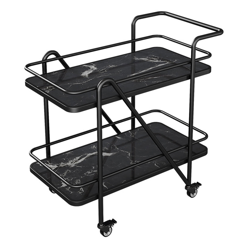 29.92"H Modern Rolling Prep Table Reclaimed Wood Rectangular Prep Table for Home Use Black Black Clearhalo 'furn' 'furn_kitchen_islands_carts' 'Furniture' 'Kitchen & Dining Furniture' 'Kitchen Islands & Carts' 'kitchen_islands_carts' 6450673