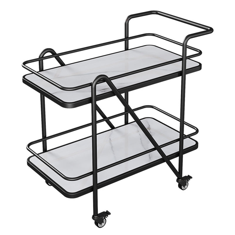 29.92"H Modern Rolling Prep Table Reclaimed Wood Rectangular Prep Table for Home Use Black White Clearhalo 'furn' 'furn_kitchen_islands_carts' 'Furniture' 'Kitchen & Dining Furniture' 'Kitchen Islands & Carts' 'kitchen_islands_carts' 6450674