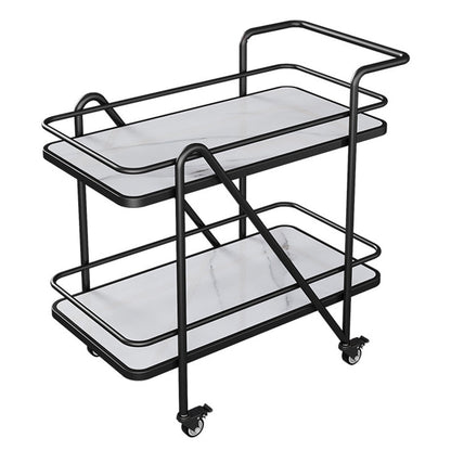 29.92"H Modern Rolling Prep Table Reclaimed Wood Rectangular Prep Table for Home Use Black White Clearhalo 'furn' 'furn_kitchen_islands_carts' 'Furniture' 'Kitchen & Dining Furniture' 'Kitchen Islands & Carts' 'kitchen_islands_carts' 6450674