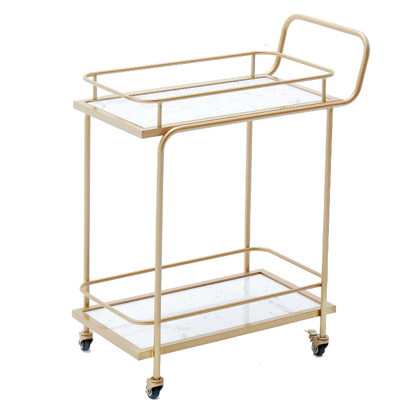 Open Storage Prep Table 27.2"L Modern Home Prep Table with Casters