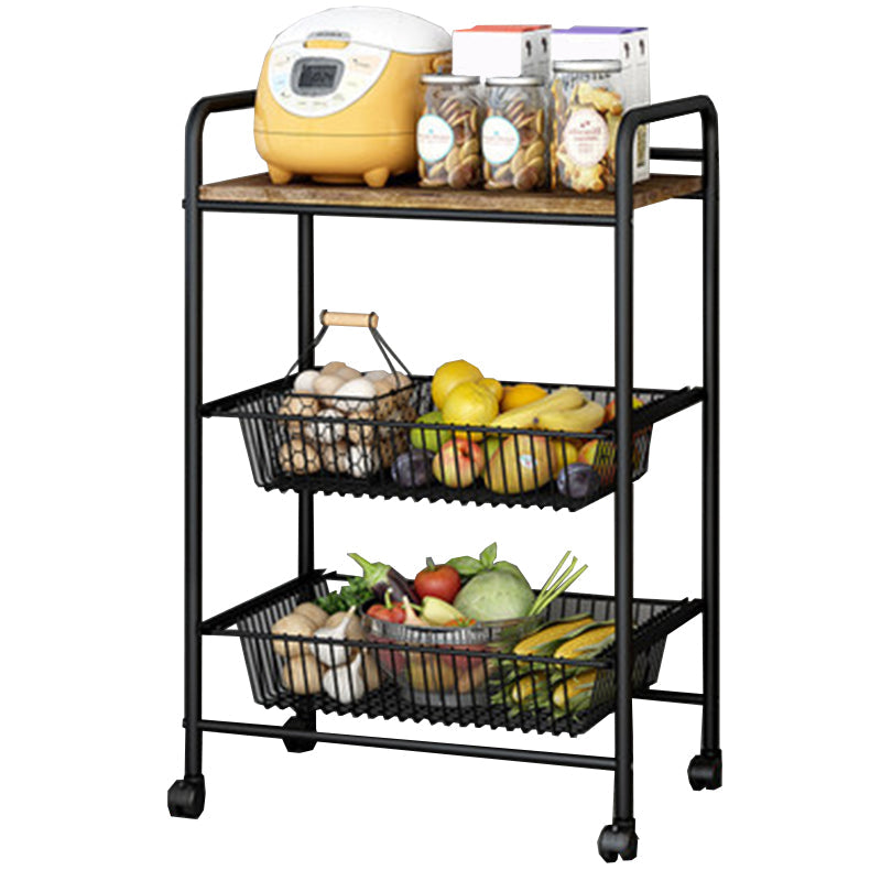 Tavolo da preparazione sala da pranzo in stile contemporaneo tavolo di preparazione di stoccaggio aperto