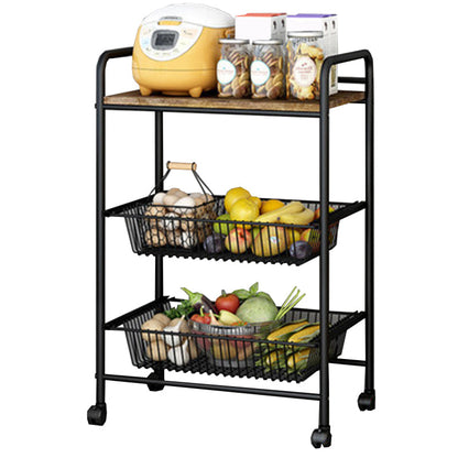 Tavolo da preparazione sala da pranzo in stile contemporaneo tavolo di preparazione di stoccaggio aperto