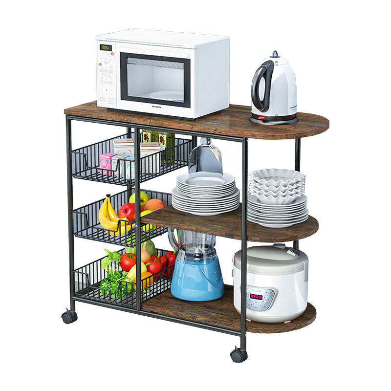 Tavolo da preparazione sala da pranzo in stile contemporaneo tavolo di preparazione di stoccaggio aperto