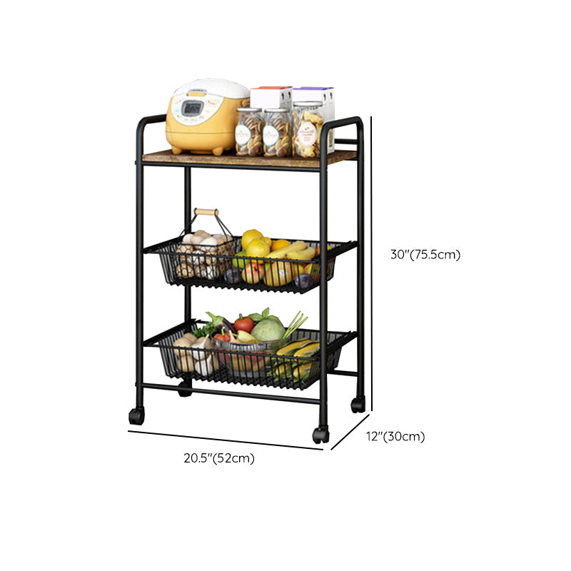 Tavolo da preparazione sala da pranzo in stile contemporaneo tavolo di preparazione di stoccaggio aperto