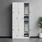 Gray Steel Cabinet Metal Modern Hinged Door Storage Cabinet for Bathroom