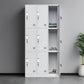 Gray Steel Cabinet Metal Modern Hinged Door Storage Cabinet for Bathroom