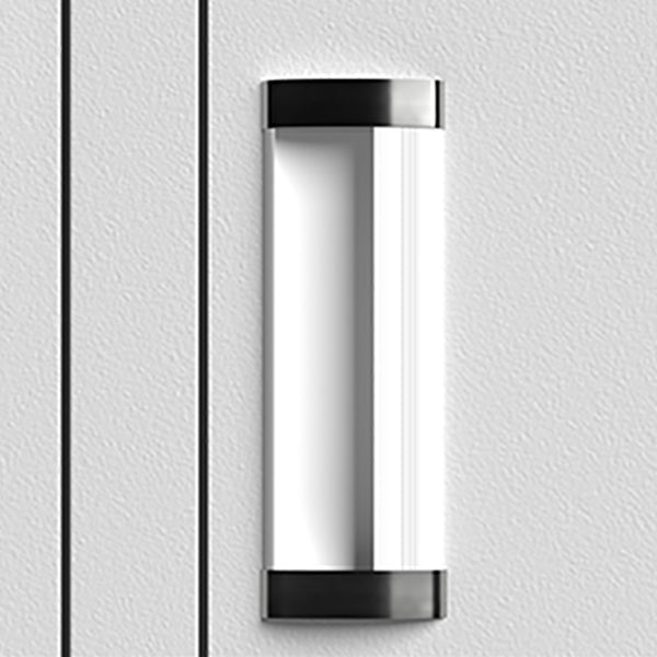 Gray Steel Cabinet Metal Modern Hinged Door Storage Cabinet for Bathroom