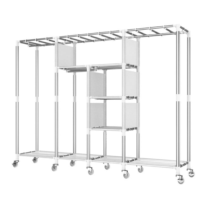 Placard de garde-robe moderne avec étagères armoire de garde-robe en acier avec jambes