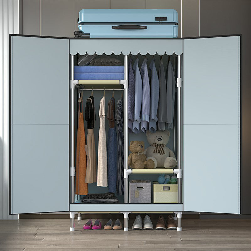 Hinged Wardrobe Closet with Legs Contemporary Wardrobe Armoire Clearhalo 'Armoires & Wardrobes' 'armoires_wardrobes' 'Bedroom Furniture' 'furn' 'furn_armoires_wardrobes' 'Furniture' 6450819