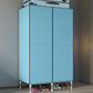 Hinged Wardrobe Closet with Legs Contemporary Wardrobe Armoire 31"L x 20"W x 71"H Blue Clearhalo 'Armoires & Wardrobes' 'armoires_wardrobes' 'Bedroom Furniture' 'furn' 'furn_armoires_wardrobes' 'Furniture' 6450821