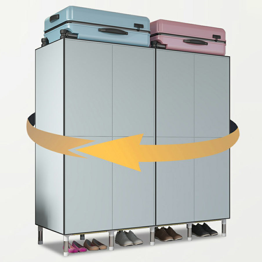 Hinged Wardrobe Closet with Legs Contemporary Wardrobe Armoire Clearhalo 'Armoires & Wardrobes' 'armoires_wardrobes' 'Bedroom Furniture' 'furn' 'furn_armoires_wardrobes' 'Furniture' 6450841