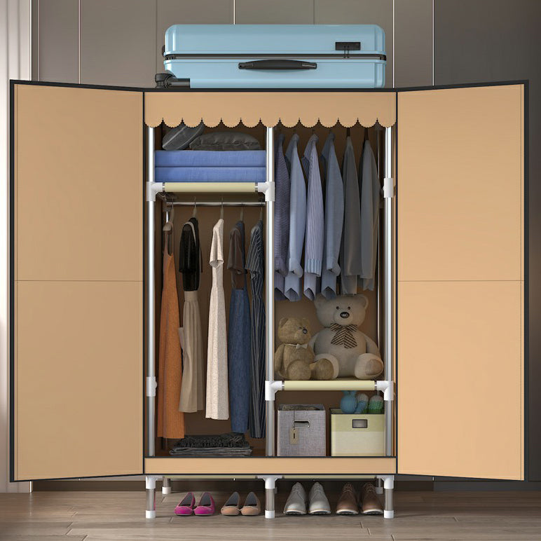 Hinged Wardrobe Closet with Legs Contemporary Wardrobe Armoire Clearhalo 'Armoires & Wardrobes' 'armoires_wardrobes' 'Bedroom Furniture' 'furn' 'furn_armoires_wardrobes' 'Furniture' 6450842