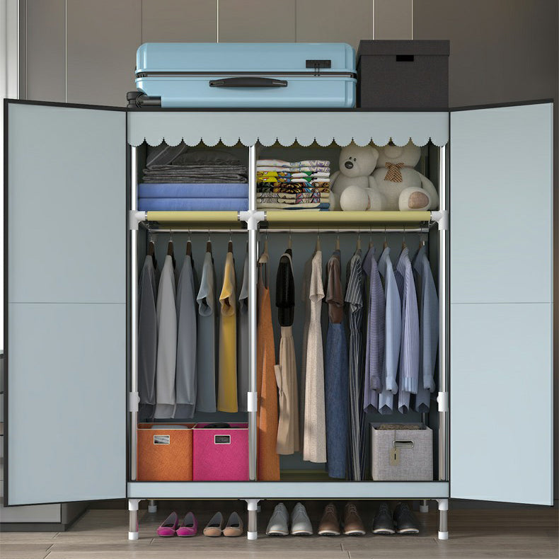 Hinged Wardrobe Closet with Legs Contemporary Wardrobe Armoire Clearhalo 'Armoires & Wardrobes' 'armoires_wardrobes' 'Bedroom Furniture' 'furn' 'furn_armoires_wardrobes' 'Furniture' 6450843