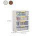 Hinged Wardrobe Cabinet with Legs Non-Hanging Storage Cabinet