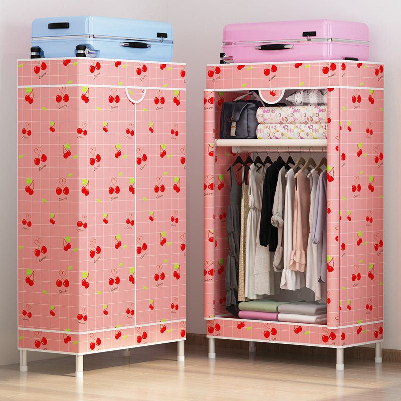 Armoire de garde-robe en acier avec étagères Armoire de garde-robe moderne pour la maison