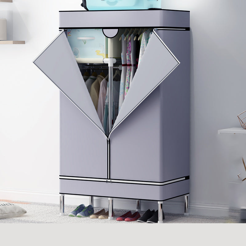 Armoire de garde-robe en acier avec étagères Armoire de garde-robe moderne pour la maison