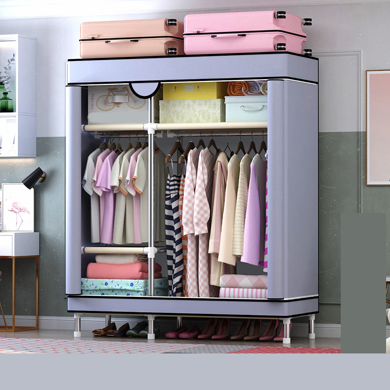 Armoire de garde-robe en acier avec étagères Armoire de garde-robe moderne pour la maison