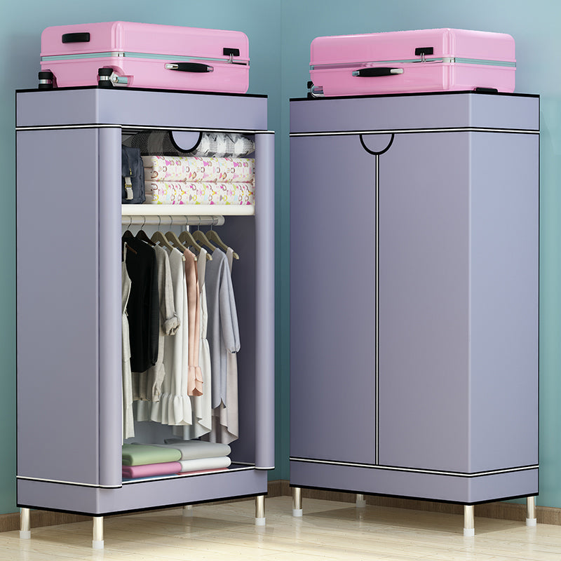 Armoire de garde-robe en acier avec étagères Armoire de garde-robe moderne pour la maison