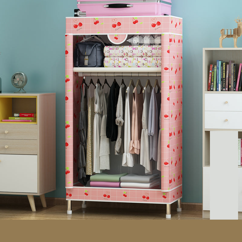 Armoire de garde-robe en acier avec étagères Armoire de garde-robe moderne pour la maison