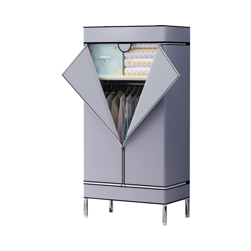 Armoire de garde-robe en acier avec étagères Armoire de garde-robe moderne pour la maison