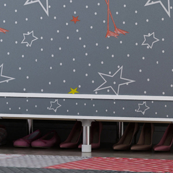 Armoire de garde-robe en acier avec étagères Armoire de garde-robe moderne pour la maison