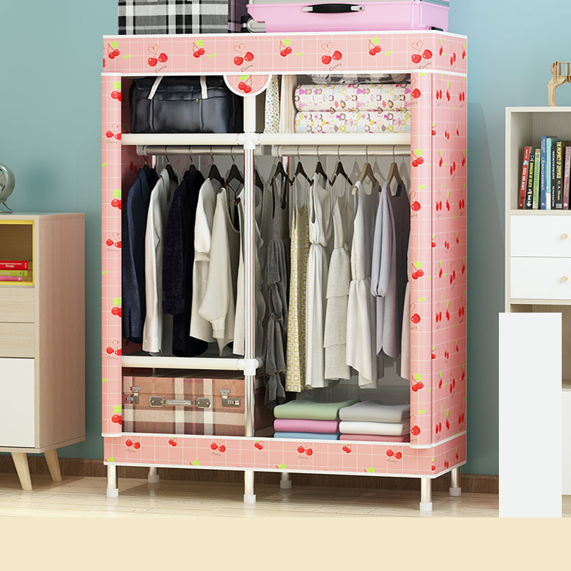 Armoire de garde-robe en acier avec étagères Armoire de garde-robe moderne pour la maison