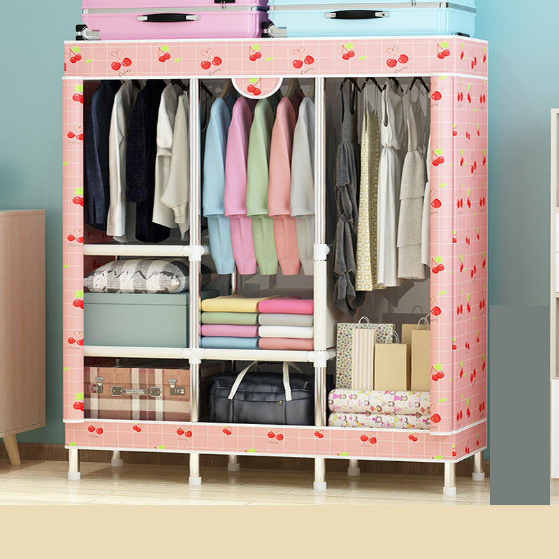 Armoire de garde-robe en acier avec étagères Armoire de garde-robe moderne pour la maison