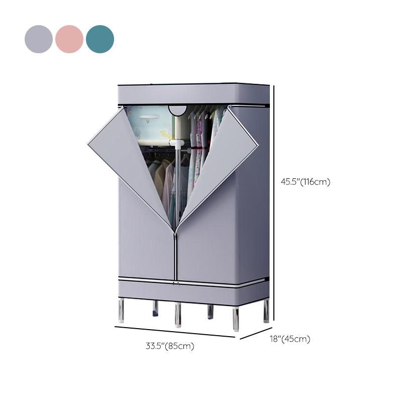 Armoire de garde-robe en acier avec étagères Armoire de garde-robe moderne pour la maison