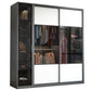 Sliding Wardrobe Closet Engineered Wood Wardrobe Armoire for Bedroom