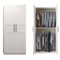 Engineered Wood Wardrobe Armoire Modern White Wardrobe Cabinet