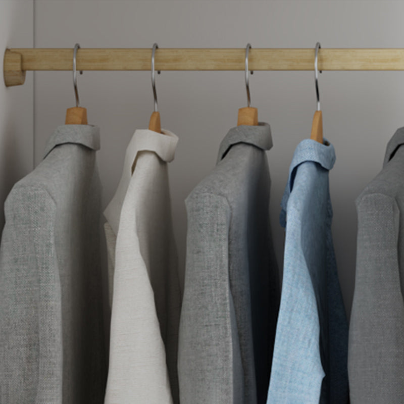 Engineered Wood Wardrobe Armoire Modern White Wardrobe Cabinet