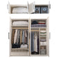 Engineered Wood Wardrobe Armoire Modern White Wardrobe Cabinet