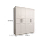 Engineered Wood Wardrobe Armoire Modern White Wardrobe Cabinet