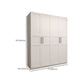Engineered Wood Wardrobe Armoire Modern White Wardrobe Cabinet
