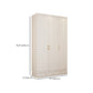 White Hinged Wardrobe Cabinet Engineered Wood Wardrobe Armoire