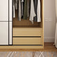 Wooden Wardrobe Armoire with Drawer Modern Wardrobe Closet - 63"L x 23.6"W x 82.9"H Clearhalo 'Armoires & Wardrobes' 'armoires_wardrobes' 'Bedroom Furniture' 'furn' 'furn_armoires_wardrobes' 'Furniture' 6451082