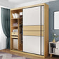 Wooden Wardrobe Armoire with Drawer Modern Wardrobe Closet - 63"L x 23.6"W x 82.9"H Clearhalo 'Armoires & Wardrobes' 'armoires_wardrobes' 'Bedroom Furniture' 'furn' 'furn_armoires_wardrobes' 'Furniture' 6451087
