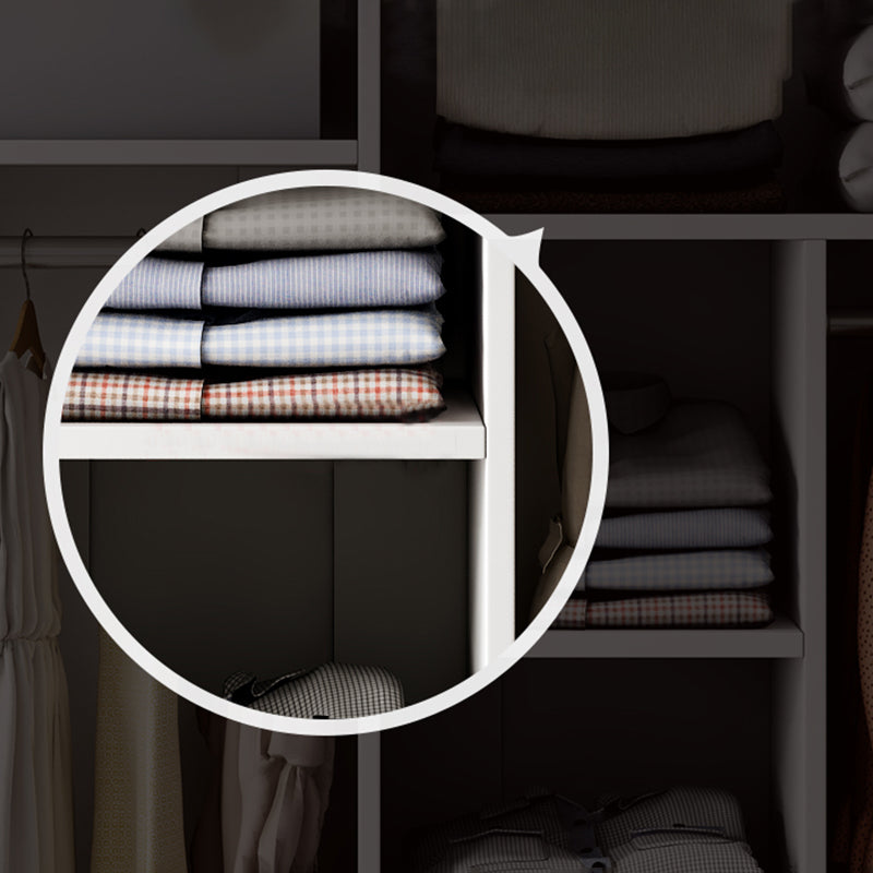 Moderne garderobe kast met kledingstaaf houten garderobe araRoire