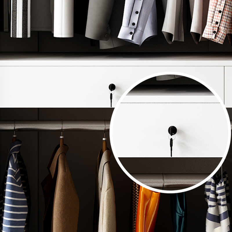 Moderne garderobe kast met kledingstaaf houten garderobe araRoire